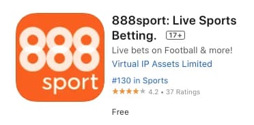 Captura de tela Aplicativo da 888sport na store online
