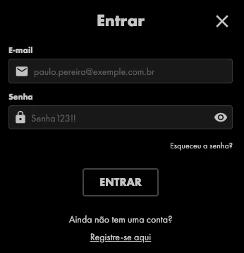 Captura de tela Como fazer Login na AmuletoBet