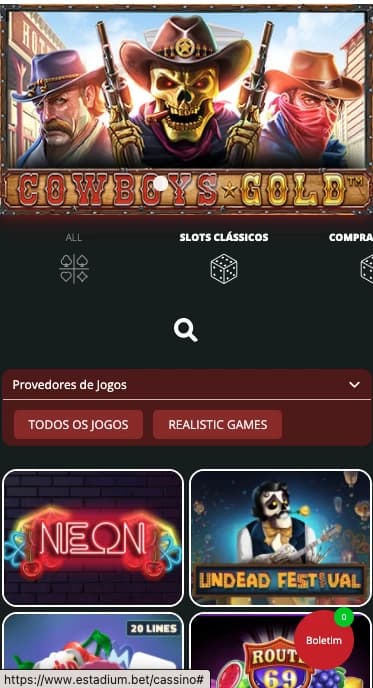 Captura de tela Slots de Cassino Estadium Bet