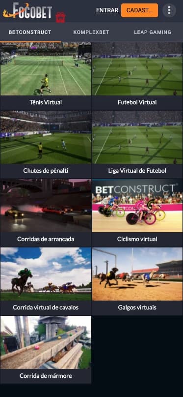 Esportes Virtuais Fogobet