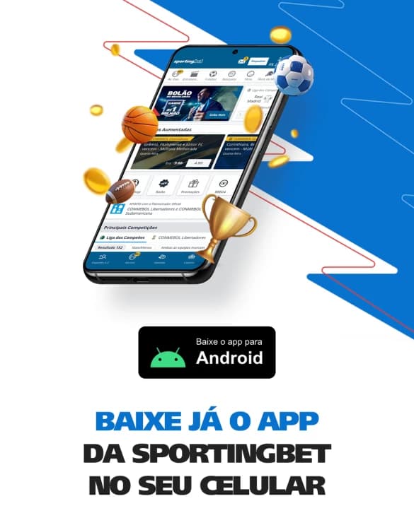 Captura de tela sobre baixar o aplicativo Android Sportingbet