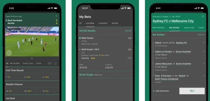 Print da App bet365 na prática: transmissão ao vivo e simulação de aposta