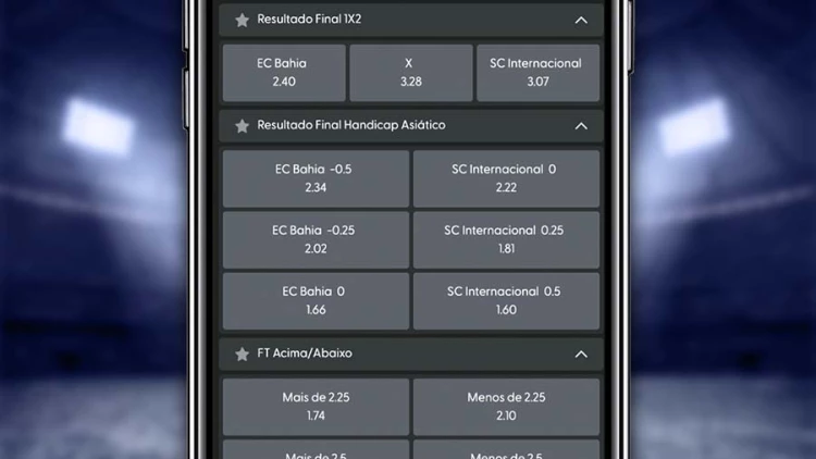 Mercados de aposta em futebol disponíveis na Afun