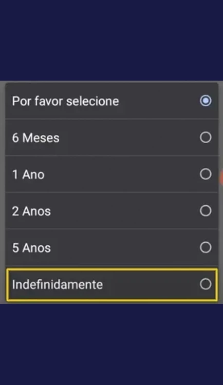 Captura de tela Escolha do tempo de Fecho de conta por autoexclusão bet365