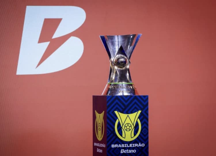 Captura de tela Exposição da Taça de Vencedor do Brasileirão Betano