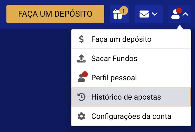 Verificar histórico de apostas na SapphireBet