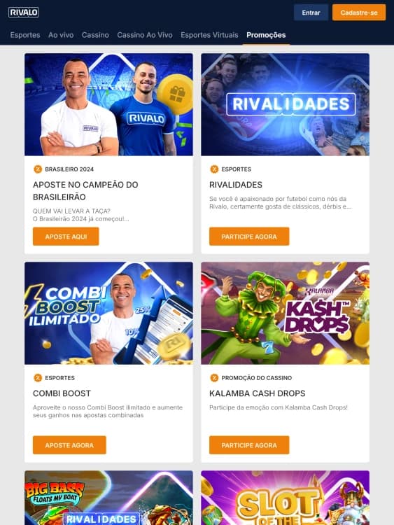 Print das ofertas da Rivalo