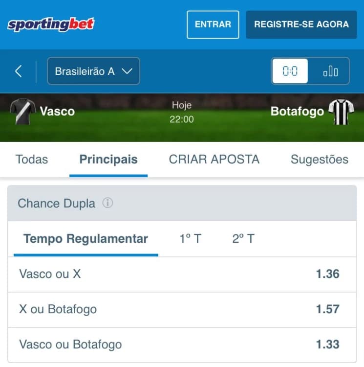 apostar em Chance Dupla Sportingbet