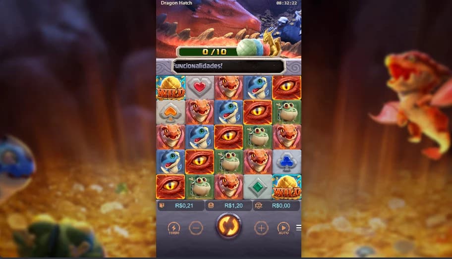 Captura de Tela Layout de jogo Dragon Hatch