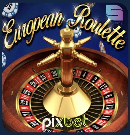 Logo do jogo de cassino European Roullete Pixbet