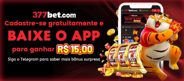 Publicidade para incentivo do download da app da 377Bet