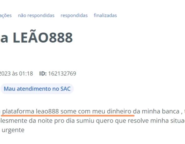 Leão 888 é ilegal