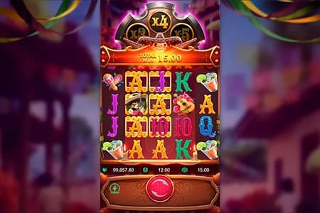 Interface do slot Wild Bandito com os símbolos
