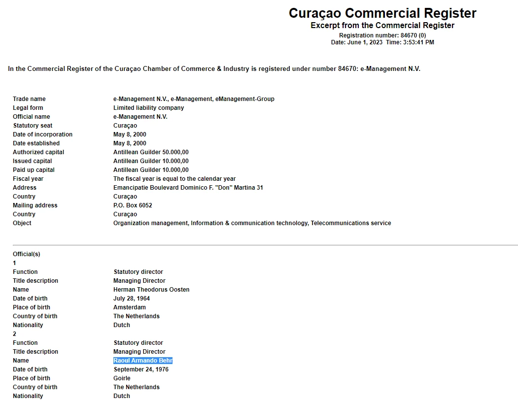 Registro Comercial e-Manegement Group